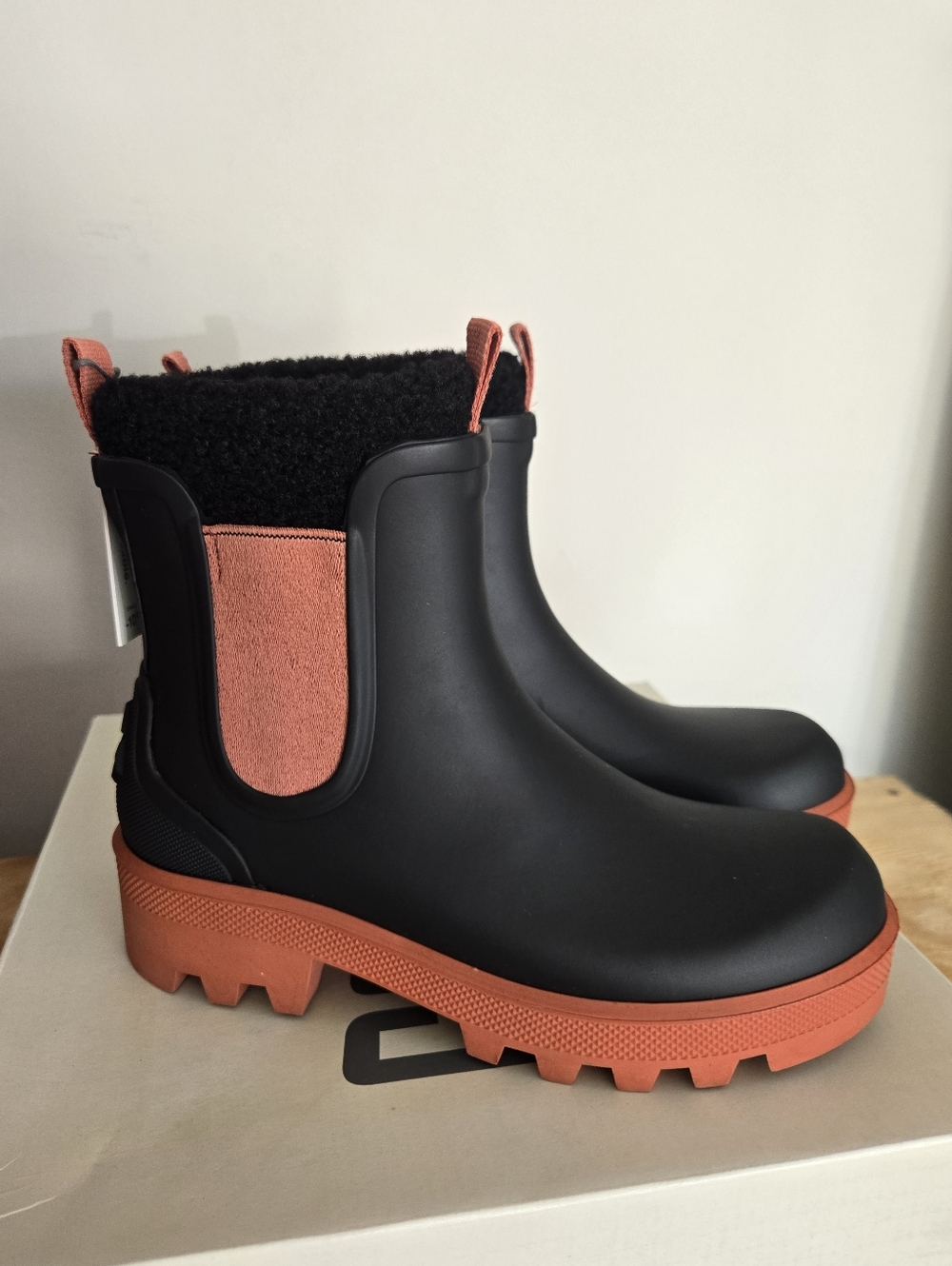 Cougar Waterproof Boot Ignite Rubber - Black/Orange